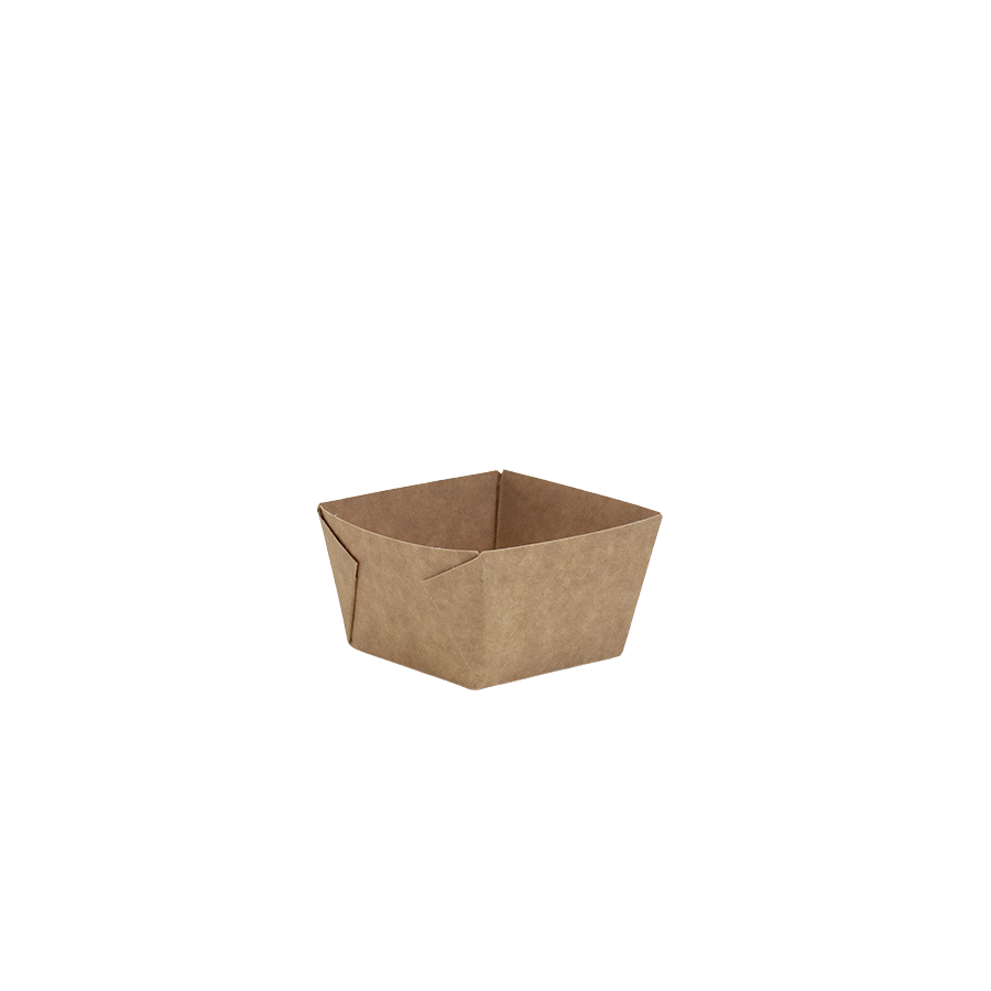 MISKA KWADRATOWA 130 ML / 50x50x40 KRAFT PLASTIC FREE